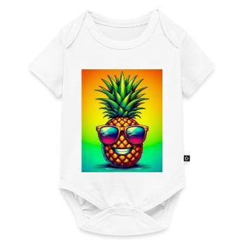 Ananas - Body à manches courtes Premium Bébé - blanc - Devant
