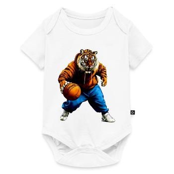 Tiger Basketball - Baby Premium short-sleeve bodysuit - white - Front