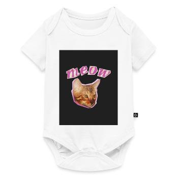 Funny Cat Print - Baby Premium short-sleeve bodysuit - white - Front