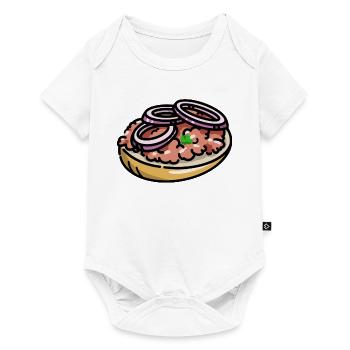 Mettbrötchen Mett - Baby Premium short-sleeve bodysuit - white - Front