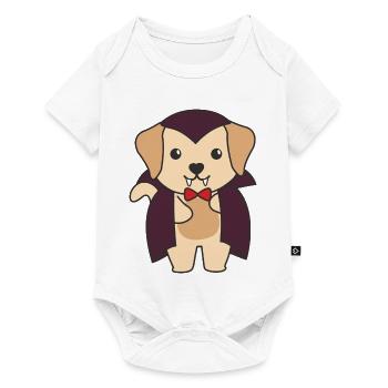Labrador Happy Halloween Cute Vampire Costume - Baby Premium short-sleeve bodysuit - white - Front