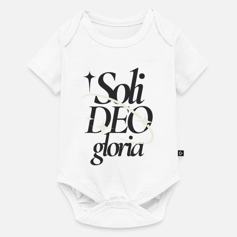 Soli Deo Gloria Typographic Tee - Baby Premium short-sleeve bodysuit - white