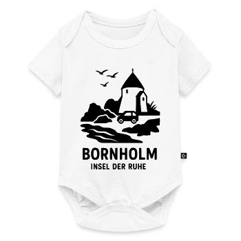 Bornholm Island of Tranquility Denmark - Baby Premium short-sleeve bodysuit - white - Front