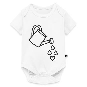 Jardin d'Amour arrosé - Body à manches courtes Premium Bébé - blanc - Devant