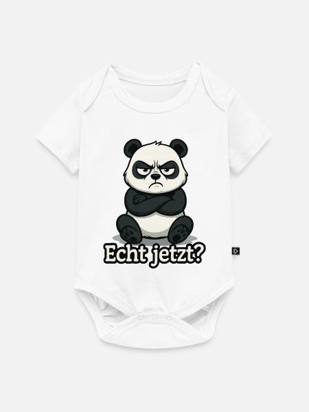 Panda Echt Jetzt? - Baby Premium Kurzarmbody - Weiß