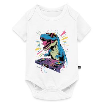 DJ Dinosaur - Baby Premium short-sleeve bodysuit - white - Front