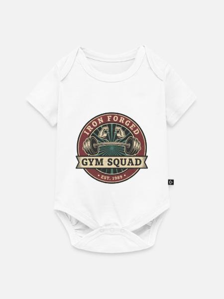 Gym Squad - Baby Premium Kurzarmbody - Weiß