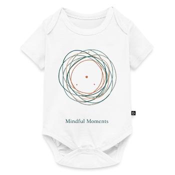 Mindful Moments | Flow & Calm Design - Baby Premium short-sleeve bodysuit - white - Front