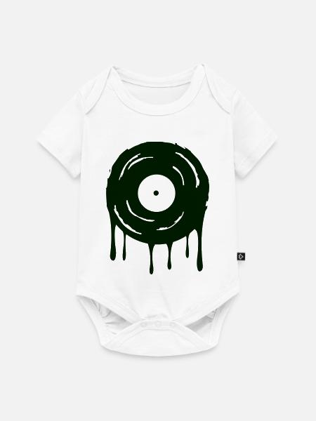 Schallplatte  - Baby Premium Kurzarmbody - Weiß