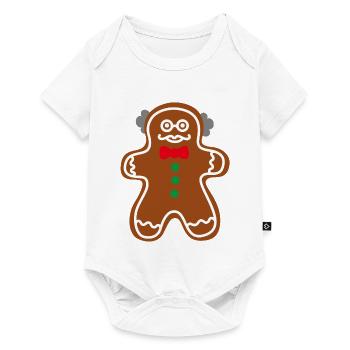 Cookie Man Grandpa Christmas Humor Gingerbread Man - Baby Premium short-sleeve bodysuit - white - Front