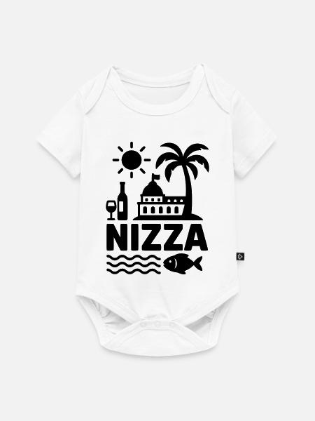nizza  - Baby Premium Kurzarmbody - Weiß