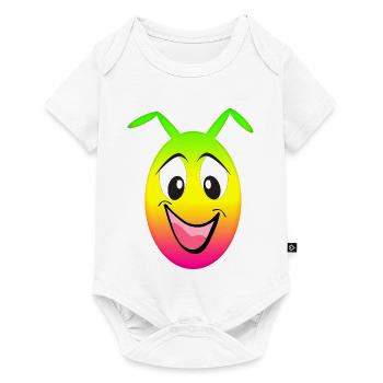 Sourire arc-en-ciel - Body à manches courtes Premium Bébé - blanc - Devant