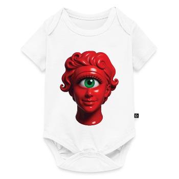 CYCLOP WOMAN - nice people - Body à manches courtes Premium Bébé - blanc - Devant