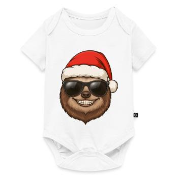 Cool Sloth Christmas Portrait Gift Idea - Baby Premium short-sleeve bodysuit - white - Front