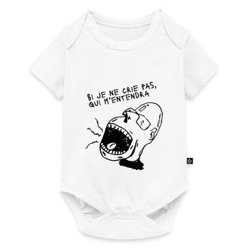 If I Don't Shout, Who Will Hear Me – Design Cri Exp - Baby Premium short-sleeve bodysuit - white - Front