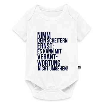 À propos de la folie : Prenez votre échec au sérieux - Body à manches courtes Premium Bébé - blanc - Devant