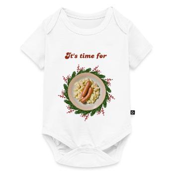 Christmas Funny - Christmas Dinner - Christmas Eve - Baby Premium short-sleeve bodysuit - white - Front
