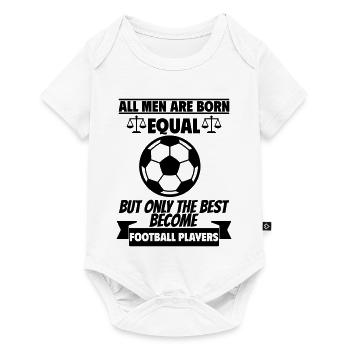 Tous les hommes naissent égaux footballeurs - Body à manches courtes Premium Bébé - blanc - Devant