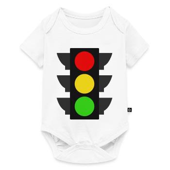 Ampel - Baby Premium Kurzarmbody - Weiß - Vorne