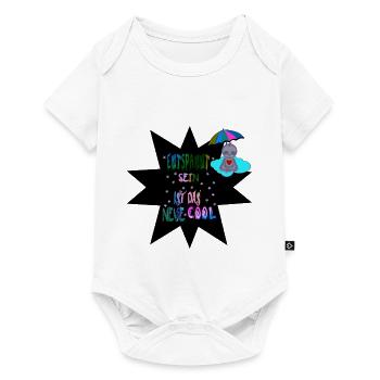entspanntsein-stern-faultier1 - Baby Premium Kurzarmbody - Weiß - Vorne