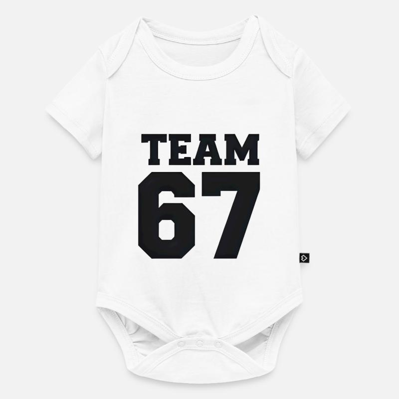Team 67 - Baby Premium Kurzarmbody - Weiß