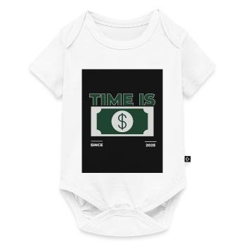 Time is Money – 2025 Design - Baby Premium short-sleeve bodysuit - white - Front