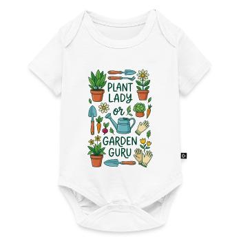 Der Pflanzenliebhaber oder Gartenexperte - Baby Premium Kurzarmbody - Weiß - Vorne