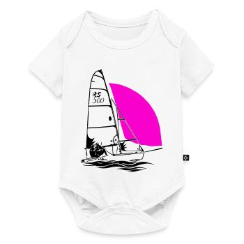 RS 500 Régate de dériveurs à voile voile de couleur - Body à manches courtes Premium Bébé - blanc - Devant