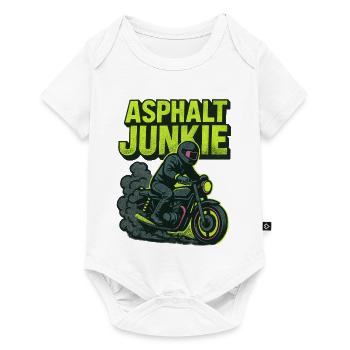 asphalt junkie - moto - Body à manches courtes Premium Bébé - blanc - Devant