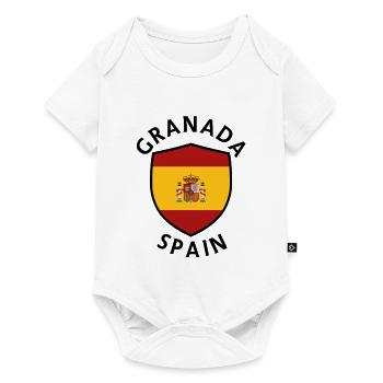 Granada Spain Shield - Baby Premium short-sleeve bodysuit - white - Front
