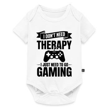 Je n’ai pas besoin de thérapie, j’ai juste besoin de jeux vidéo - Body à manches courtes Premium Bébé - blanc - Devant
