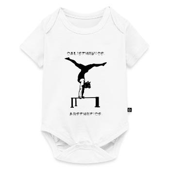 CALISTHENICS - AESTHETICS - Fitness -Workout - Baby Premium Kurzarmbody - Weiß - Vorne