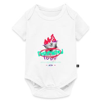 Neon Graffiti Bust Collage - Baby Premium short-sleeve bodysuit - white - Front