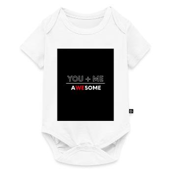 You Plus Me Awesome - Baby Premium short-sleeve bodysuit - white - Front