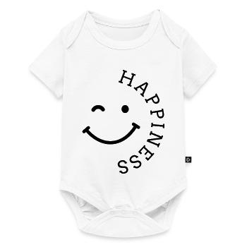 happiness smile - Baby Premium short-sleeve bodysuit - white - Front