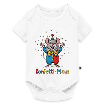 Confettis de fête foraine, Chemise costume amusante et mignonne - Body à manches courtes Premium Bébé - blanc - Devant