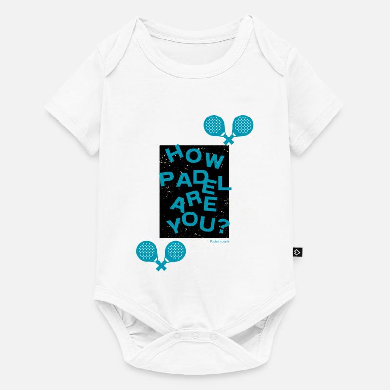 Tu es à quel point de Padel ? - Body à manches courtes Premium Bébé - blanc
