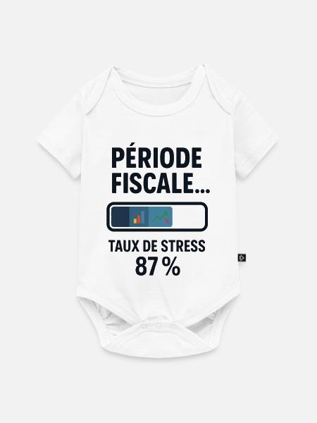 Geschäftszeitraum: langsames Laden, schneller Kaffee - Baby Premium Kurzarmbody - Weiß