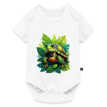 Turtle - Baby Premium short-sleeve bodysuit - white - Front