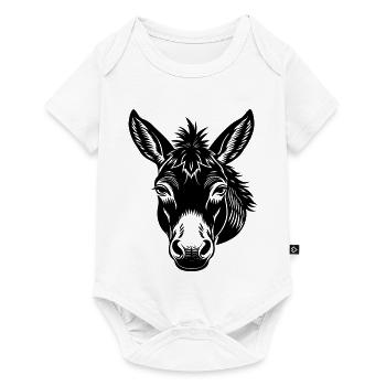 Mule face - Baby Premium short-sleeve bodysuit - white - Front