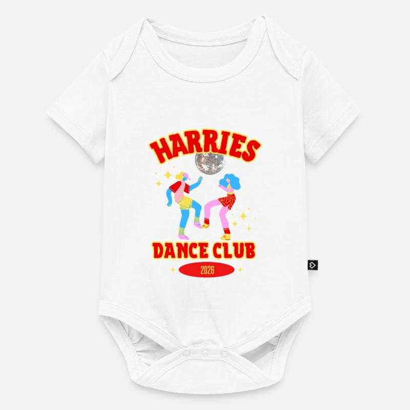 Harries Dance Club 2026 - Tournée Ensemble Ensemble - Body à manches courtes Premium Bébé - blanc