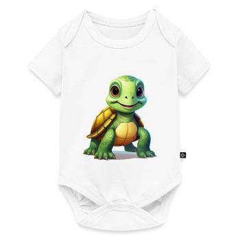 Turtle - Baby Premium short-sleeve bodysuit - white - Front