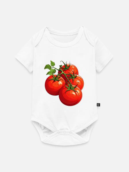 Tomaten - Baby Premium Kurzarmbody - Weiß