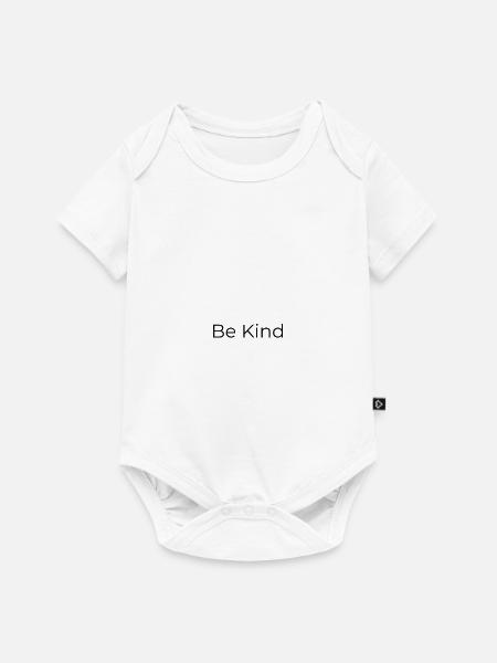 Sei freundlich. - Baby Premium Kurzarmbody - Weiß