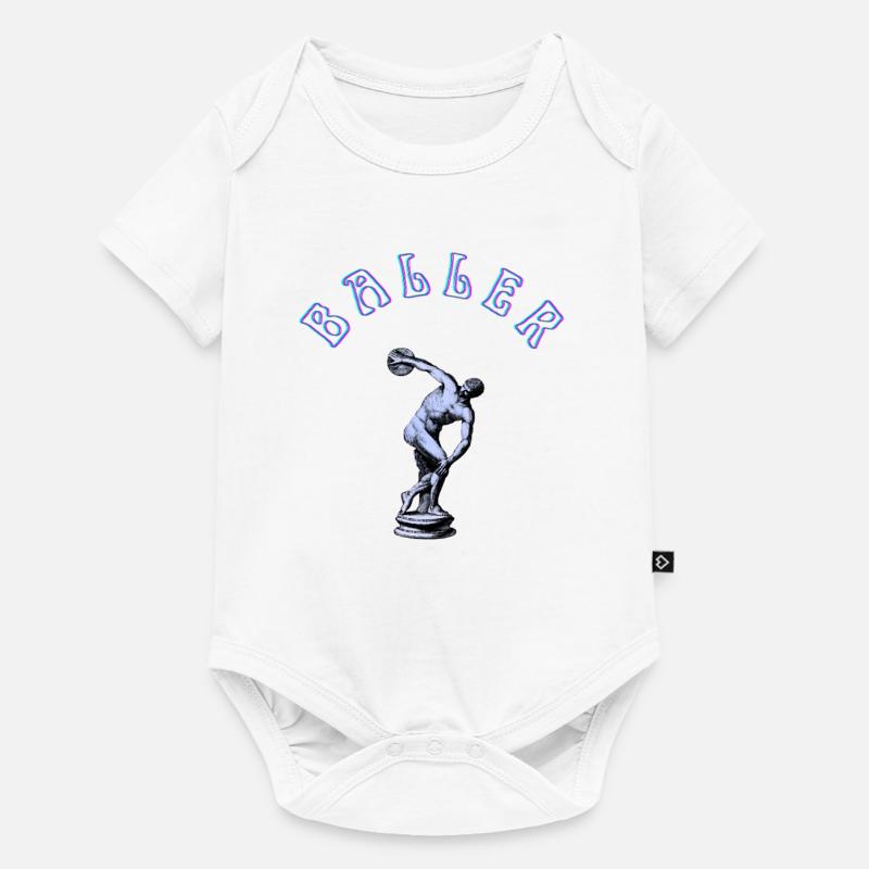 Baller Motif - Body à manches courtes Premium Bébé - blanc