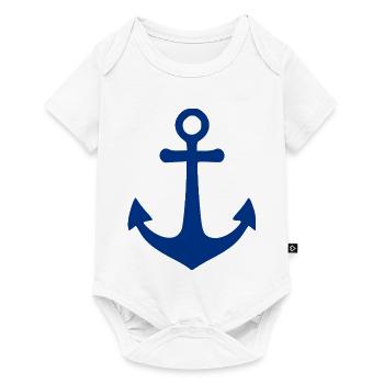 Maritime Anchor North Sea Baltic Sea Sailor Gift - Baby Premium short-sleeve bodysuit - white - Front
