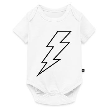 Blitz - Baby Premium Kurzarmbody - Weiß - Vorne