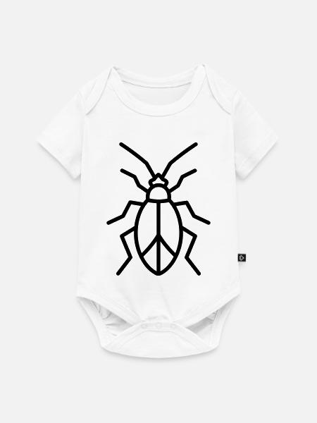 Blattlaus - Baby Premium Kurzarmbody - Weiß
