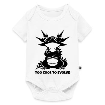 Motif drôle d’axolotl trop cool pour évoluer - Body à manches courtes Premium Bébé - blanc - Devant