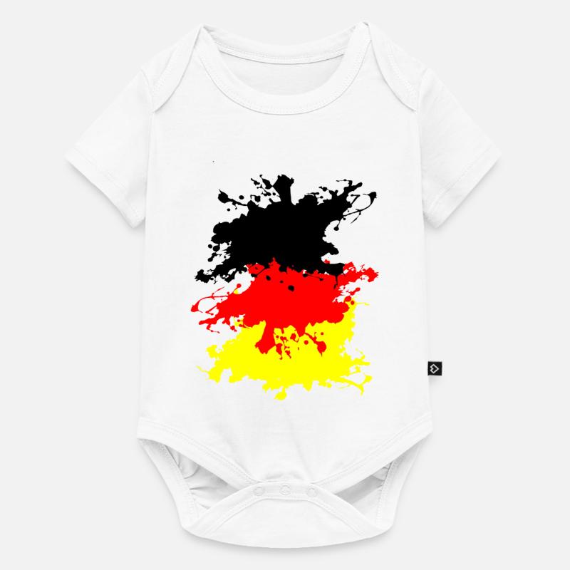 Allemagne Splash - Body à manches courtes Premium Bébé - blanc